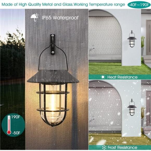 Upgrade Solar Outdoor Lights, Hanging Lantern, Waterproof Solar Lights - Picture 5 of 7